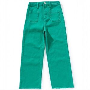Copper Key Green Wide Leg Sailor Jeans 8